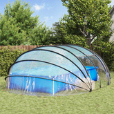 Namiot basenowy przezroczysty 640 x 432 x 205 cm PVC