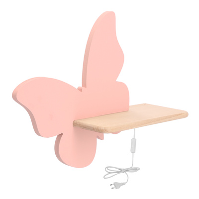 Kinkiet półeczka LED 5W 4000K IQ Kids Butterfly różowy 21-85177