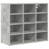 Szafka na buty z półką Betonowy szary 77,5 x 30 x 67 cm