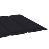 vidaXL Leżak ze stolikiem i poduszką, lite drewno tekowe