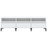 vidaXL Szafka pod TV, biała, 150x30x44,5 cm, materiał drewnopochodny