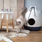 DISTRICT70 Legowisko dla kota CASA, w kształcie worka, ciemnoszare