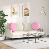 Poduszki na siedziska 2 pcs Różowy ?50 x 19 cm tkanina