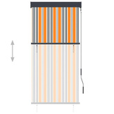 vidaXL Roleta zewnętrzna, 80x250 cm, żółto-niebieska