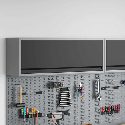 Szafka na narzędzia Czarny i szary 100 x 25 x 35 cm Stal