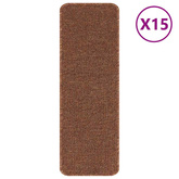 Mats antypoślizgowe na schody 15 pcs Żółty 60 x 25 cm PP