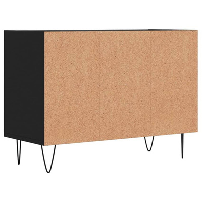 Szafka pod TV, czarna, 69,5x30x50 cm, materiał drewnopochodny vidaXL