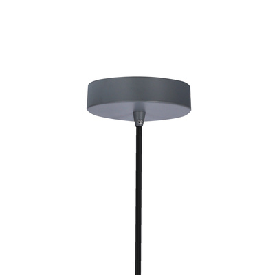 Lampa wisząca tuba Tucson szara pojedyncza GU10 metalowa