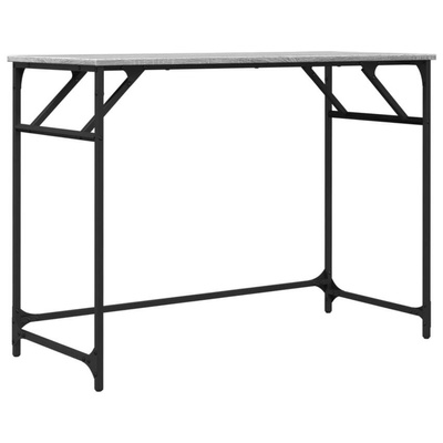 vidaXL Biurko, szary dąb sonoma, 100x45x76 cm, materiał drewnopochodny