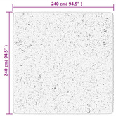 vidaXL Dywan z długim włosiem PAMPLONA, zielony, 240x240 cm