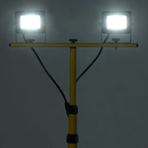Reflektor LED ze stojakiem, 2x10 W, zimne białe światło