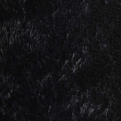 Dywan shaggy z długim włosiem, NAVARRA, czarny, 240x240 cm