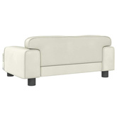 vidaXL Sofa dla dzieci, kremowa, 70x45x30 cm, aksamit