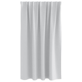 Firany blackout z kółkami 2 pcs Jasnoszary 140 x 140 cm