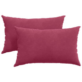 Poduszki na sofę 2 pcs czerwone wino 50 x 30 cm