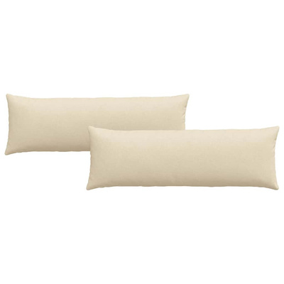 Poduszki na sofę 2 pcs Kremowy 120 x 40 cm tkanina