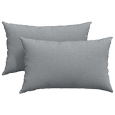 Poduszki na sofę 2 pcs Jasnoszary 50 x 30 cm tkanina