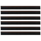 Szczotki uszczelniające do drzwi samoprzylepne 6 szt. 100 cm