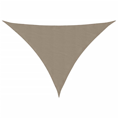Trójkątny żagiel ogrodowy, tkanina Oxford, 2,5x2,5x3,5 m, taupe
