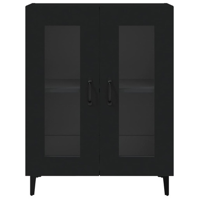 Szafka, czarna, 69,5x34x90 cm, materiał drewnopochodny