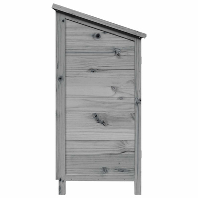 Shed ogrodowy Szary 59 x 56 x 113,5 cm Drewno Świerkowe