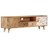 Szafka pod TV, 140x30x40 cm, lite drewno mango vidaXL