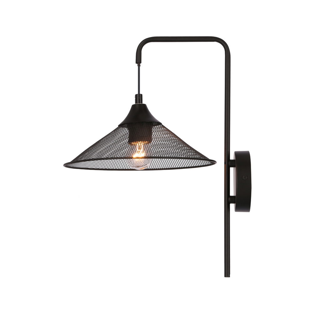 Kinkiet metalowy czarny E27 Kiruna Ledea 50401207