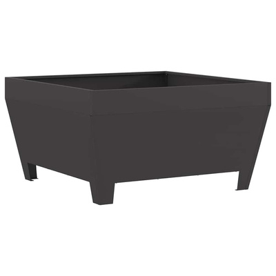 Kominek Czarny 80 x 80 x 43 cm Stal