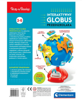 Interaktywny Globus Przedszkolaka Uczę się Bawiąc Język Polski Clementoni 50757