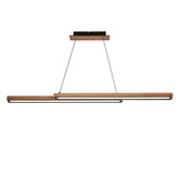 Sento lampa wisząca drewniany 20w led 4000k maskownica czarny