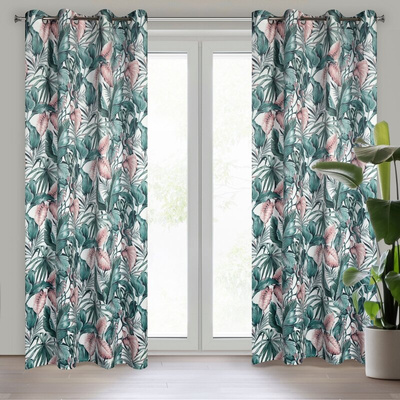 Zasłona Madera zielona 140x250