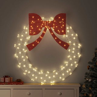 Wianek z 150 diodami LED Ciepła biel 120 cm Akryl