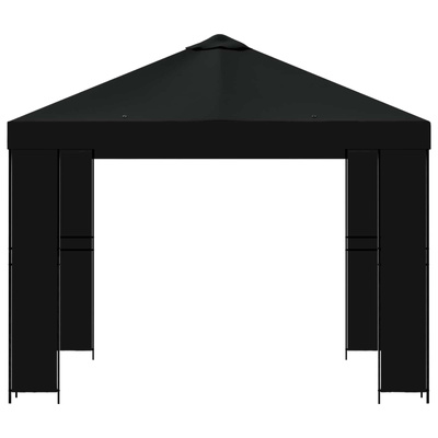 Altana 3 x 3 m Czarny Poliester i Stal 190 gsm