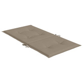 Poduszki na krzesła ogrodowe, 2 szt., taupe, 100x50x3 cm