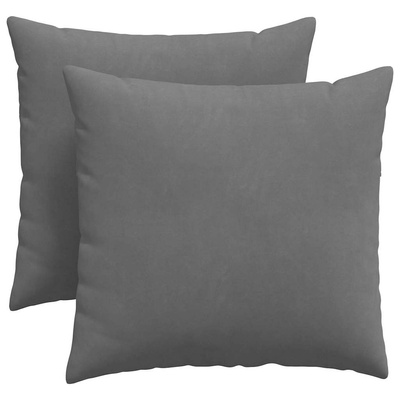 Poduszki na sofę 2 pcs Ciemnoszary 45 x 45 cm tkanina