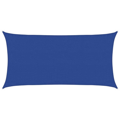Żagiel przeciwsłoneczny, 160 g/m?, niebieski, 3x6 m, HDPE
