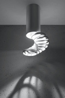 Lampa tuba sufitowa 20cm biała pierściene 2282725