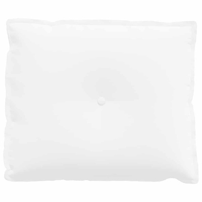 Poduszka na plecy Biały 60 x 19 x 50 cm tkanina