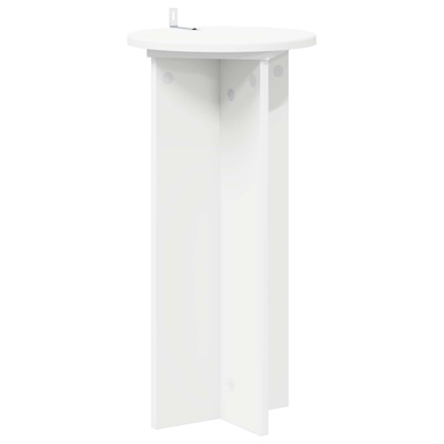 Stojak na rośliny 2 pcs Biały ?29,5 x 60 cm Drewno inżynieryjne