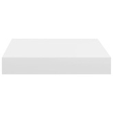 Półki ścienne, 4 szt., białe, 23 x 23,5 x 3,8 cm, MDF