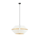 Lampa wisząca  MALIA 1 WHITE/GOLD