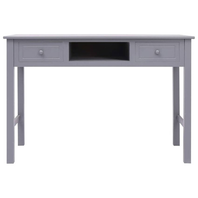 vidaXL Biurko, szare, 110 x 45 x 76 cm, drewniane
