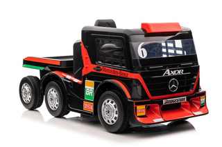 Auto Na Akumulator Mercedes + Naczepa XMX622B Światła LED Czerwony LCD
