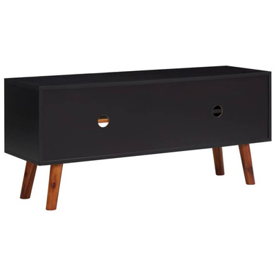 vidaXL Szafka pod TV, 110x35x50 cm, lite drewno akacjowe i MDF
