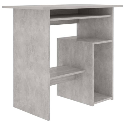 vidaXL Biurko, betonowa szarość, 80x45x74 cm, materiał drewnopochodny