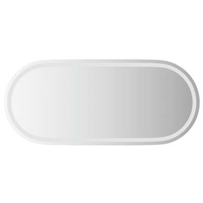 vidaXL Lustro łazienkowe z LED, 100x45 cm, owalne