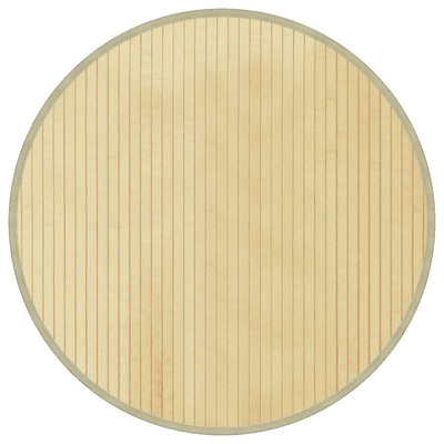 vidaXL Dywan okrągły, jasny naturalny, 60 cm, bambusowy