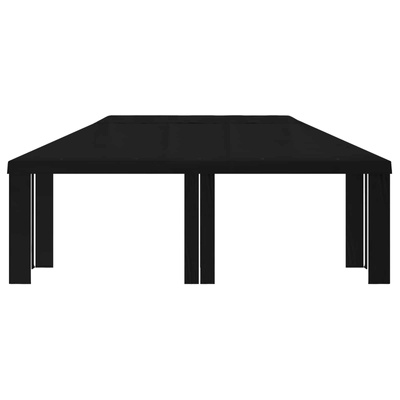 Pokrycie altany 6 x 3 m Czarny Poliester 190 gsm