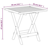 vidaXL Leżak tarasowy z podnóżkiem i stolikiem, lite drewno akacjowe