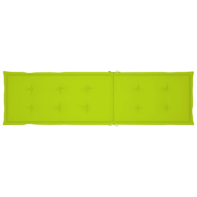 vidaXL Leżak tarasowy z podnóżkiem i poduszką, lite drewno akacjowe